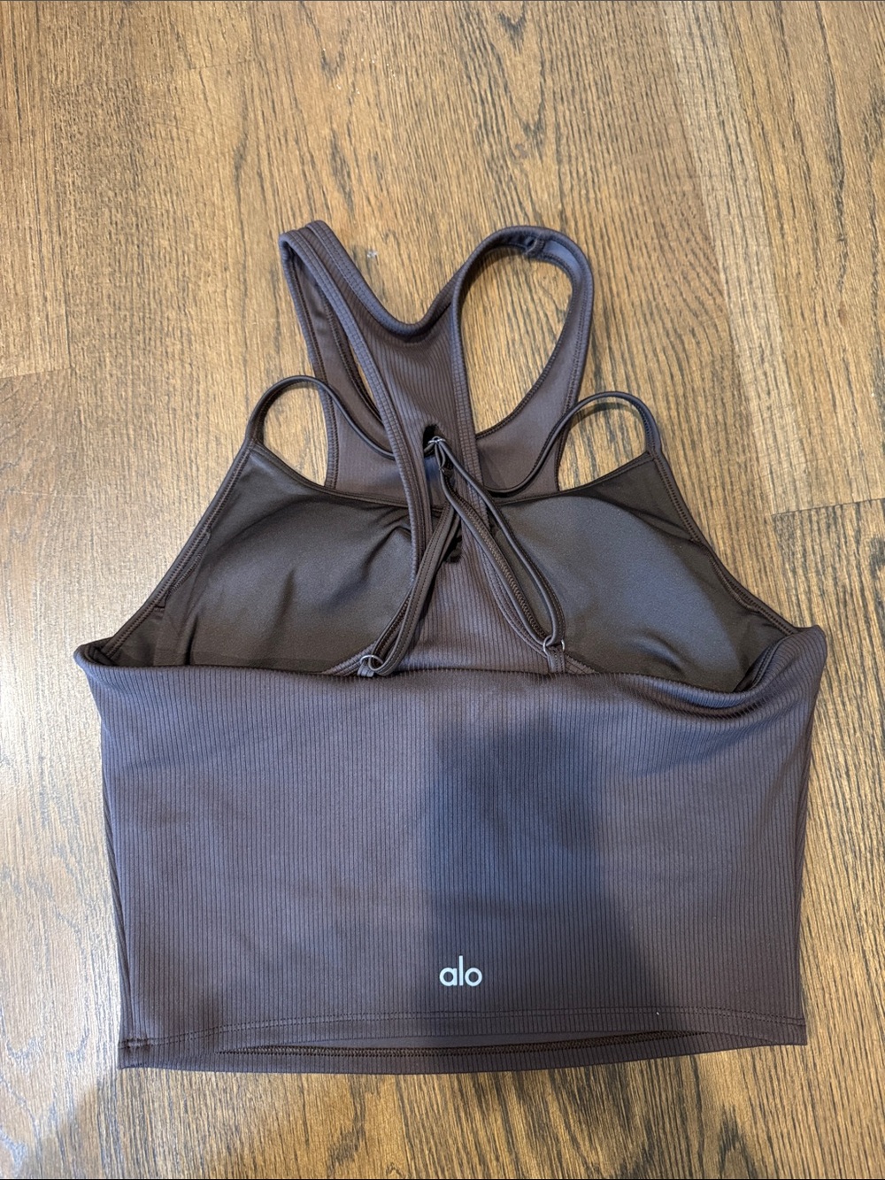 All Ribbed Airlift Enchanted Tank Bra - Picture 2 of 4